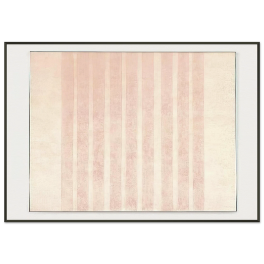 Agnes Martin  Untitled 13 Framed Art Print  - Aluminum Frame - 21x29.7 cm / 8x12"