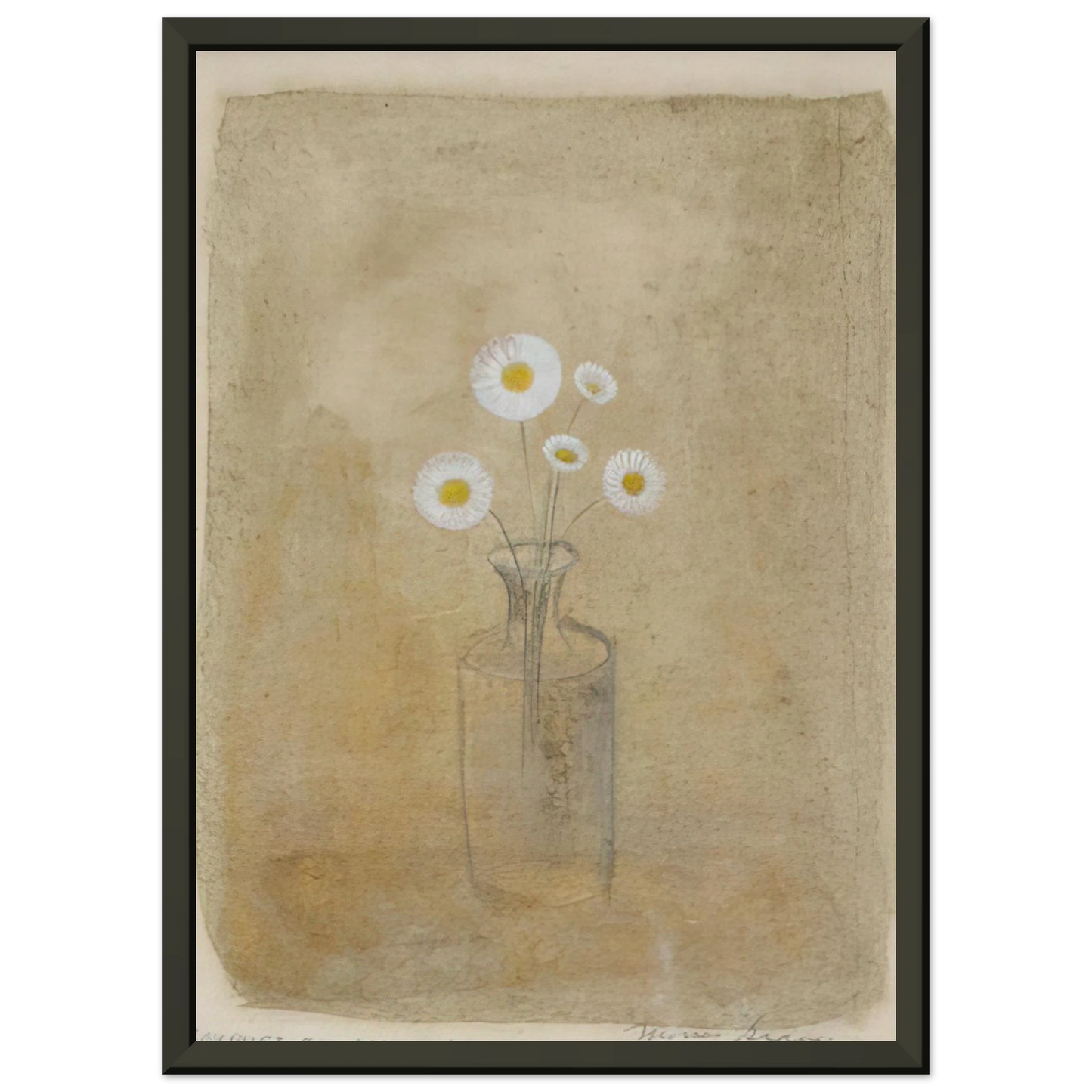 Morris Graves  Bouquet for Mary Lea  1957 Framed Art Print  - Aluminum Frame - 40x50 cm / 16x20 inches