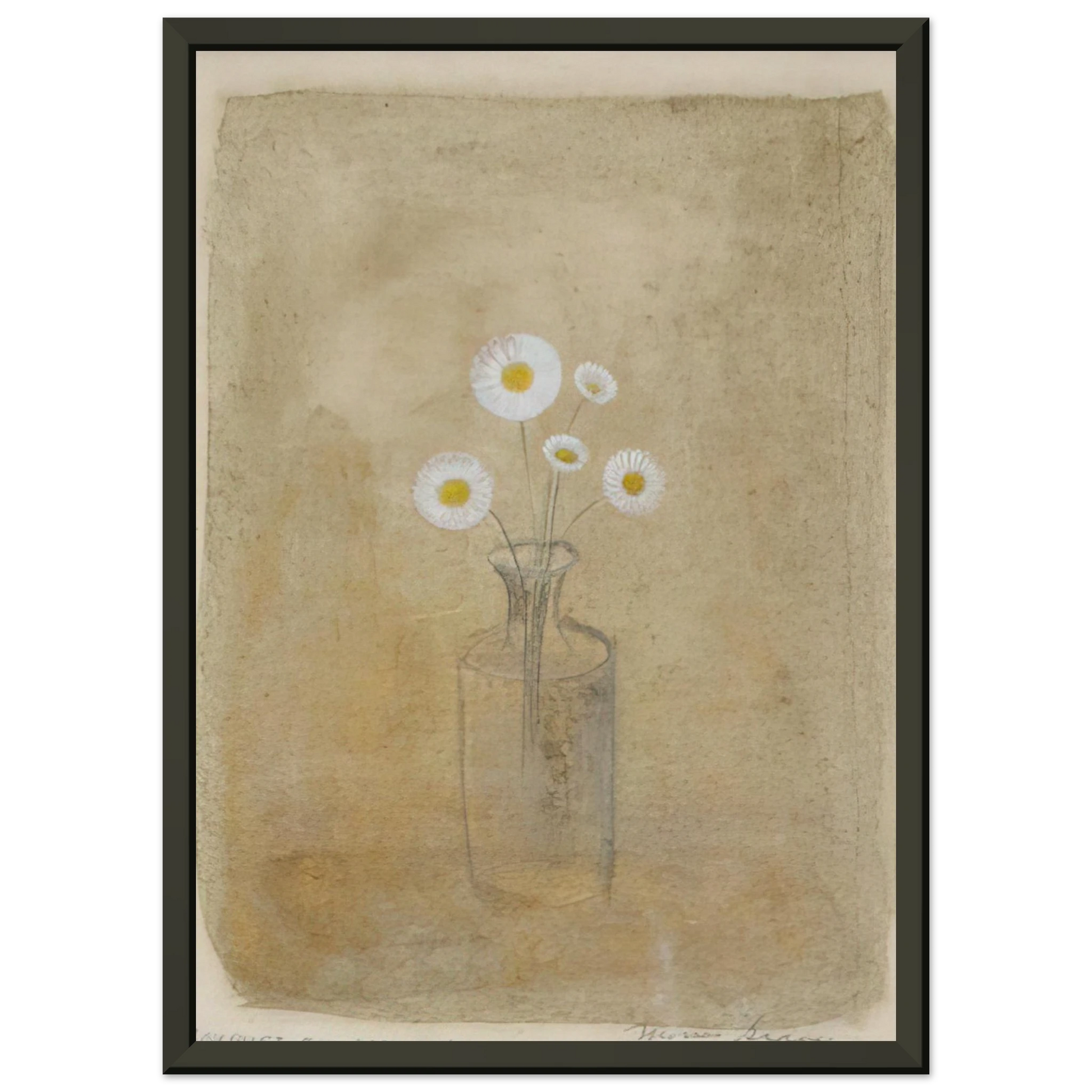 Morris Graves  Bouquet for Mary Lea  1957 Framed Art Print  - Aluminum Frame - 40x50 cm / 16x20 inches