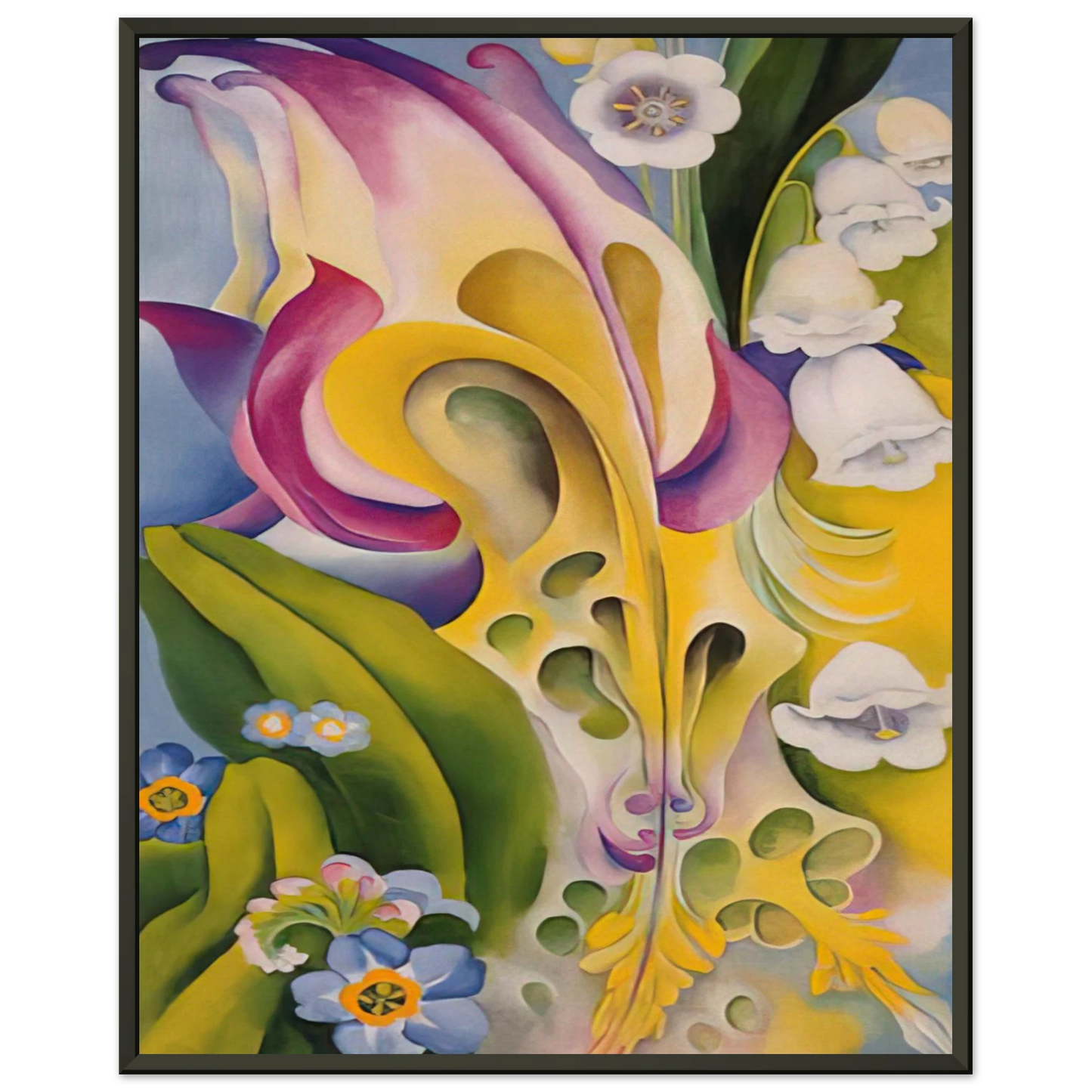 Georgia OKeeffe  From the Old Garden No 2 Framed Art Print  - Aluminum Frame - 40x50 cm / 16x20 inches