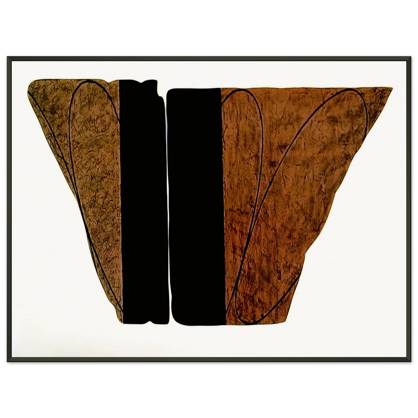 Robert Mangold  FRAGMENT VIII 2001 Framed Art Print  - Aluminum Frame - 40x50 cm / 16x20 inches