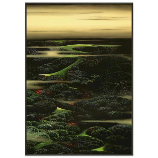 Eyvind Earle  Twilight Framed Art Print  - Aluminum Frame - 21x29.7 cm / 8x12"