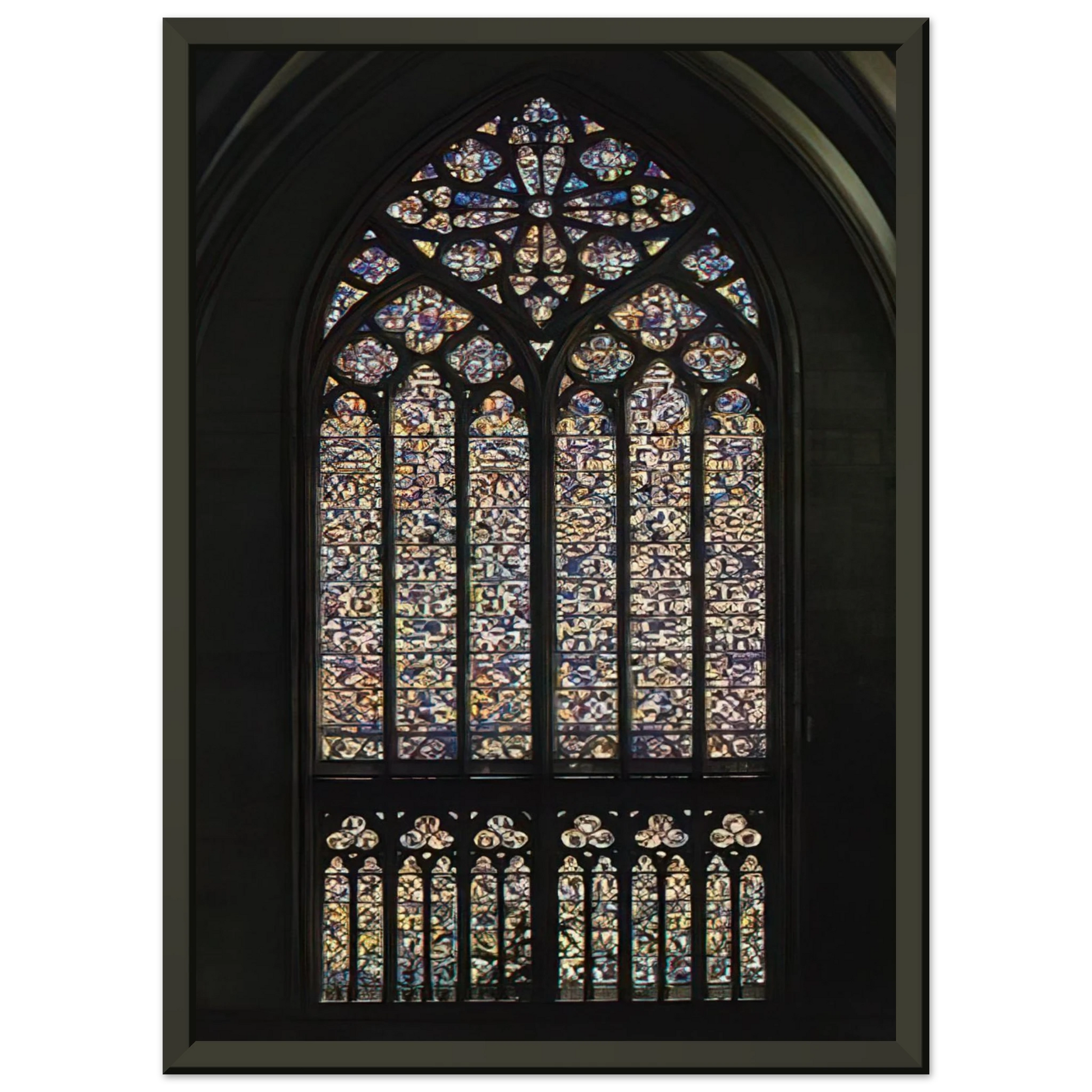 Gerhard Richter  COLOGNE CATHEDRAL WINDOW 2007 Framed Art Print  - Aluminum Frame - 60x80 cm / 24x32 inches