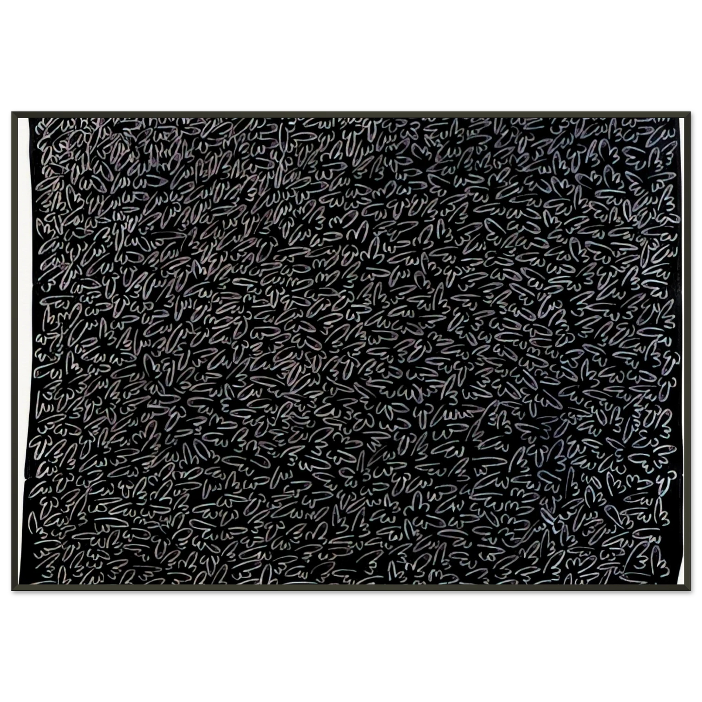 Keith Haring  UNTITLED 1979 0 Framed Art Print  - Aluminum Frame - 21x29.7 cm / 8x12"