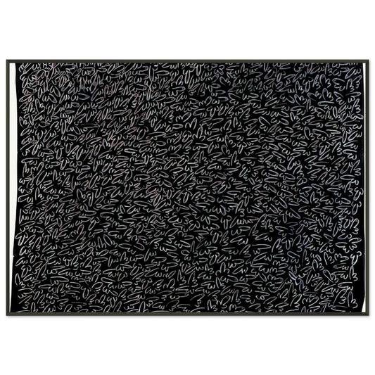 Keith Haring  UNTITLED 1979 0 Framed Art Print  - Aluminum Frame - 21x29.7 cm / 8x12"