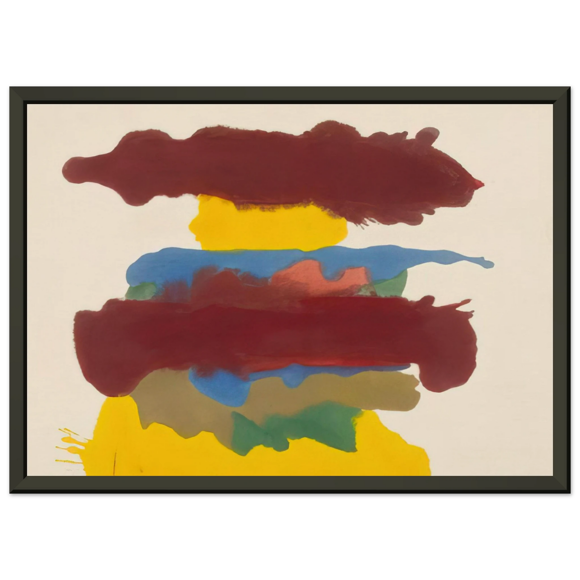Helen Frankenthaler  Weather Change  1963 Framed Art Print  - Aluminum Frame - 60x80 cm / 24x32 inches