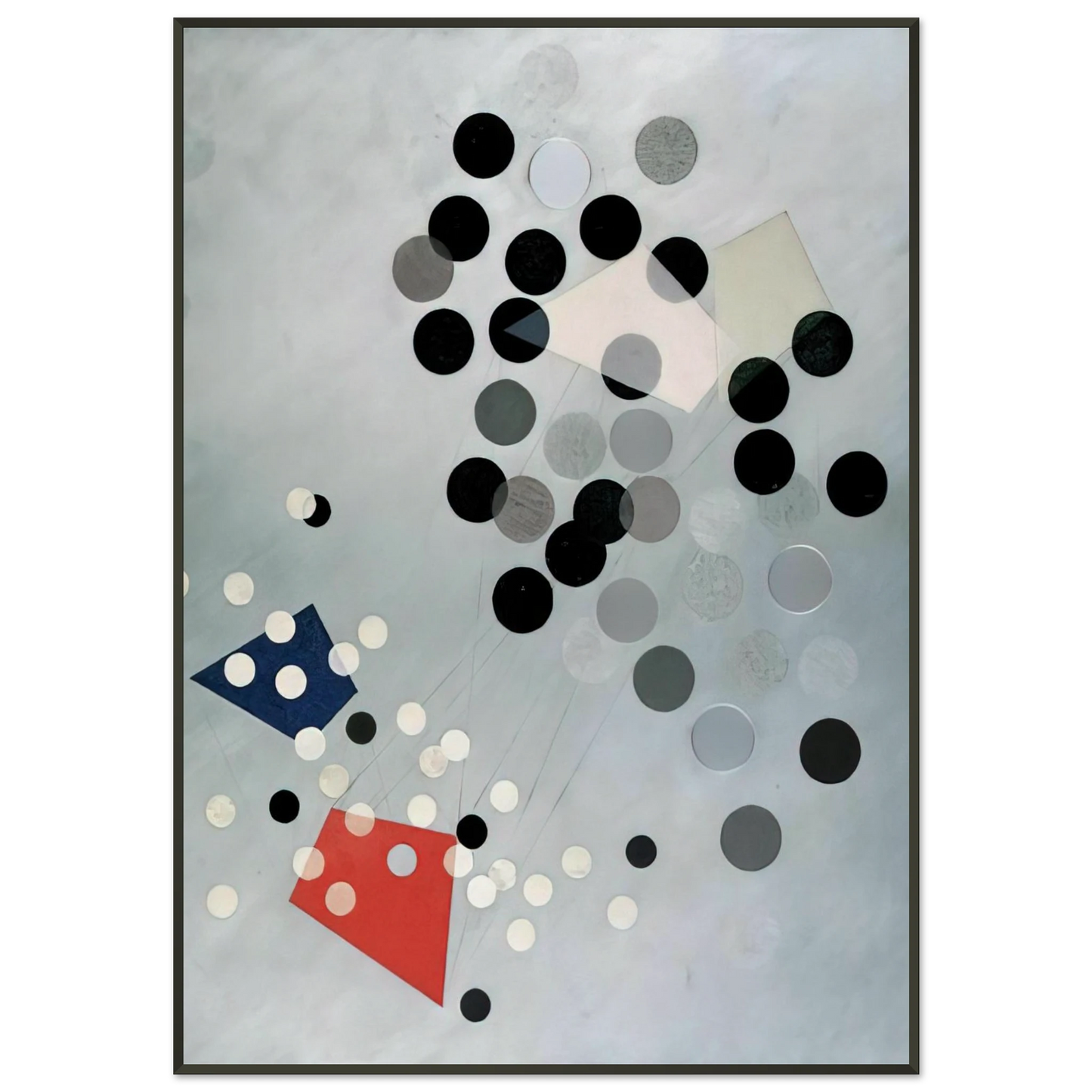 Laszlo MoholyNagy  Construction AL6 Framed Art Print  - Aluminum Frame - 21x29.7 cm / 8x12"