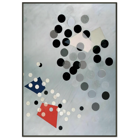 Laszlo MoholyNagy  Construction AL6 Framed Art Print  - Aluminum Frame - 21x29.7 cm / 8x12"