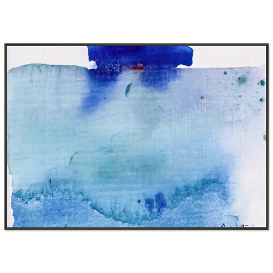 Helen Frankenthaler  Untitled  1982 Framed Art Print  - Aluminum Frame - 21x29.7 cm / 8x12"