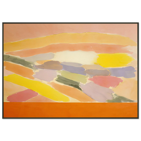Ronnie Landfield  Arielle  1978 Framed Art Print  - Aluminum Frame - 21x29.7 cm / 8x12"