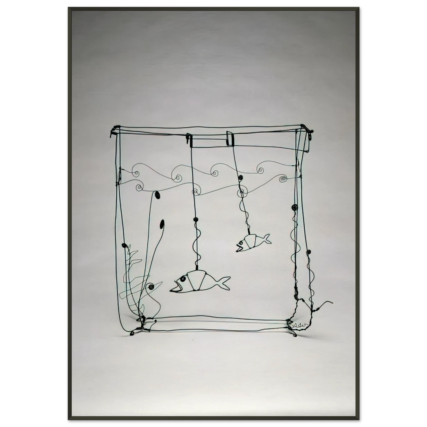 Alexander Calder  GOLDFISH BOWL 1929 Framed Art Print  - Aluminum Frame - 21x29.7 cm / 8x12"