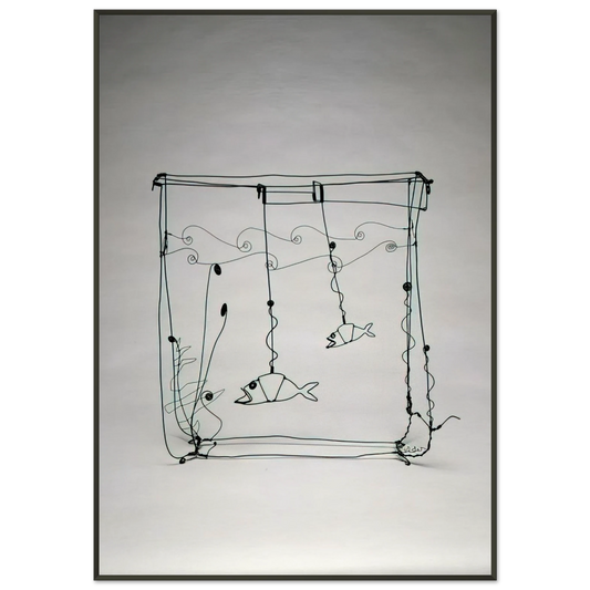 Alexander Calder  GOLDFISH BOWL 1929 Framed Art Print  - Aluminum Frame - 21x29.7 cm / 8x12"