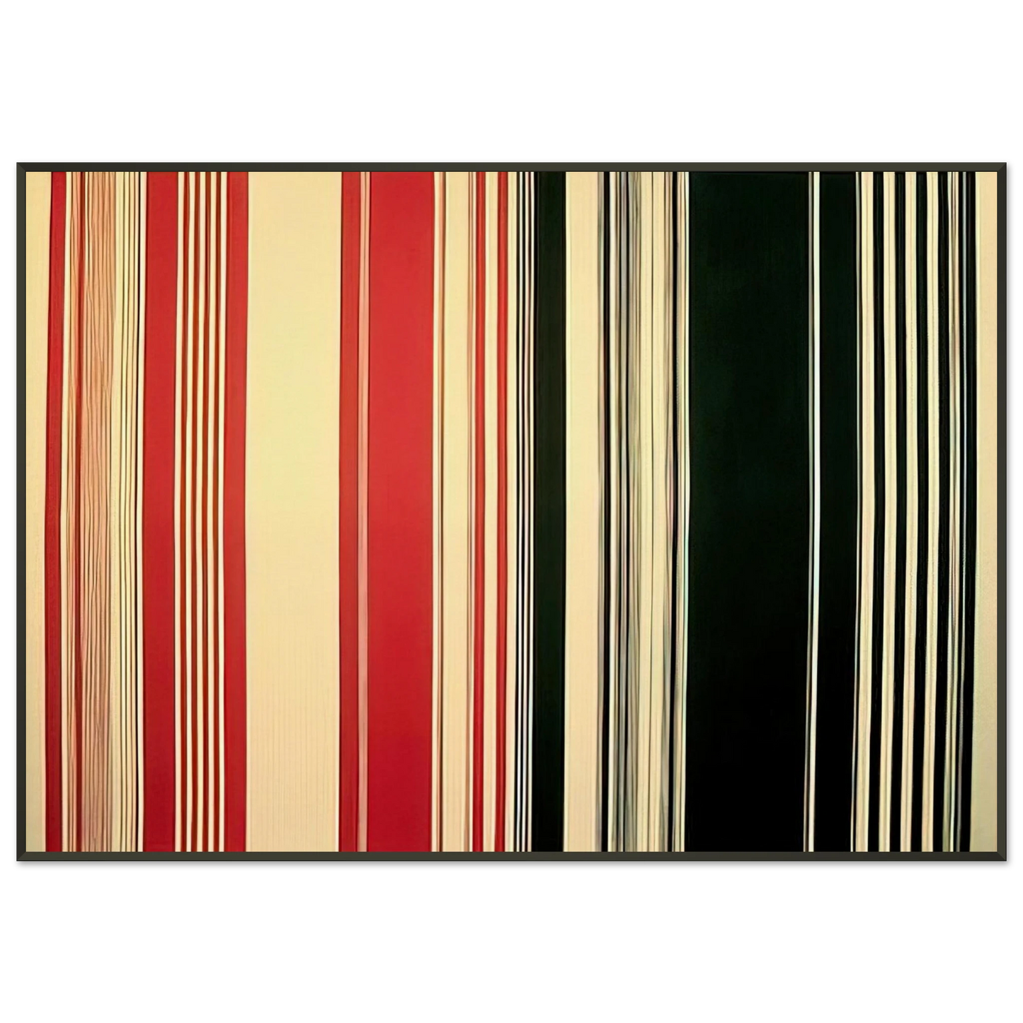 Gene Davis  Concord  1982 Framed Art Print  - Aluminum Frame - 21x29.7 cm / 8x12"