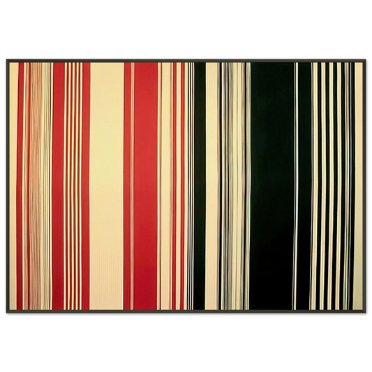 Gene Davis  Concord  1982 Framed Art Print  - Aluminum Frame - 21x29.7 cm / 8x12"