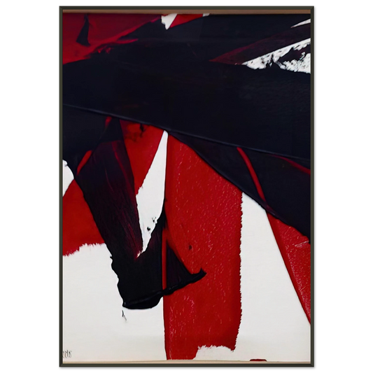 Luis Feito  UNTITLED 2007 1 Framed Art Print  - Aluminum Frame - 21x29.7 cm / 8x12"
