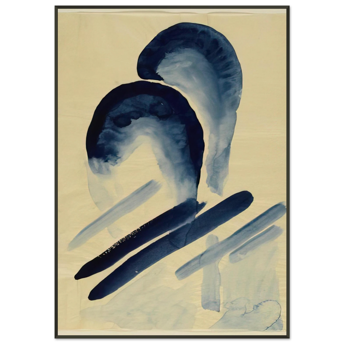 Georgia OKeeffe  Blue03 Framed Art Print  - Aluminum Frame - 21x29.7 cm / 8x12"