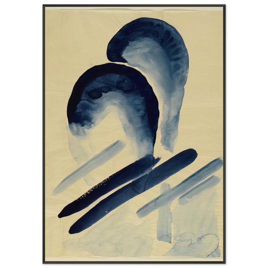 Georgia OKeeffe  Blue03 Framed Art Print  - Aluminum Frame - 21x29.7 cm / 8x12"