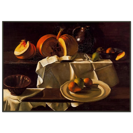Andre Derain  THE STILL LIFE WITH PUMPKIN 1939 Framed Art Print  - Aluminum Frame - 21x29.7 cm / 8x12"