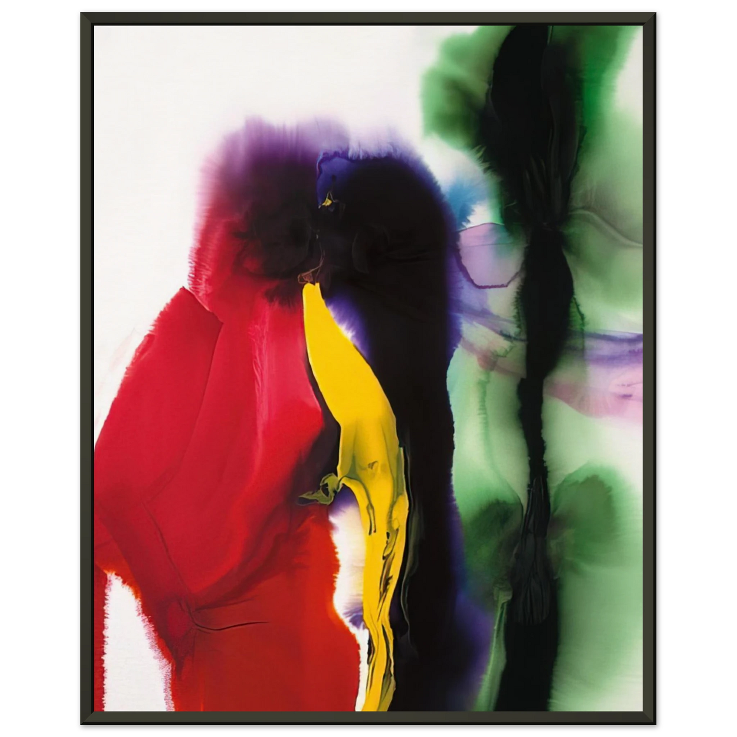 Paul Jenkins  Phenomena Wind Arch  2009 Framed Art Print  - Aluminum Frame - 60x80 cm / 24x32 inches