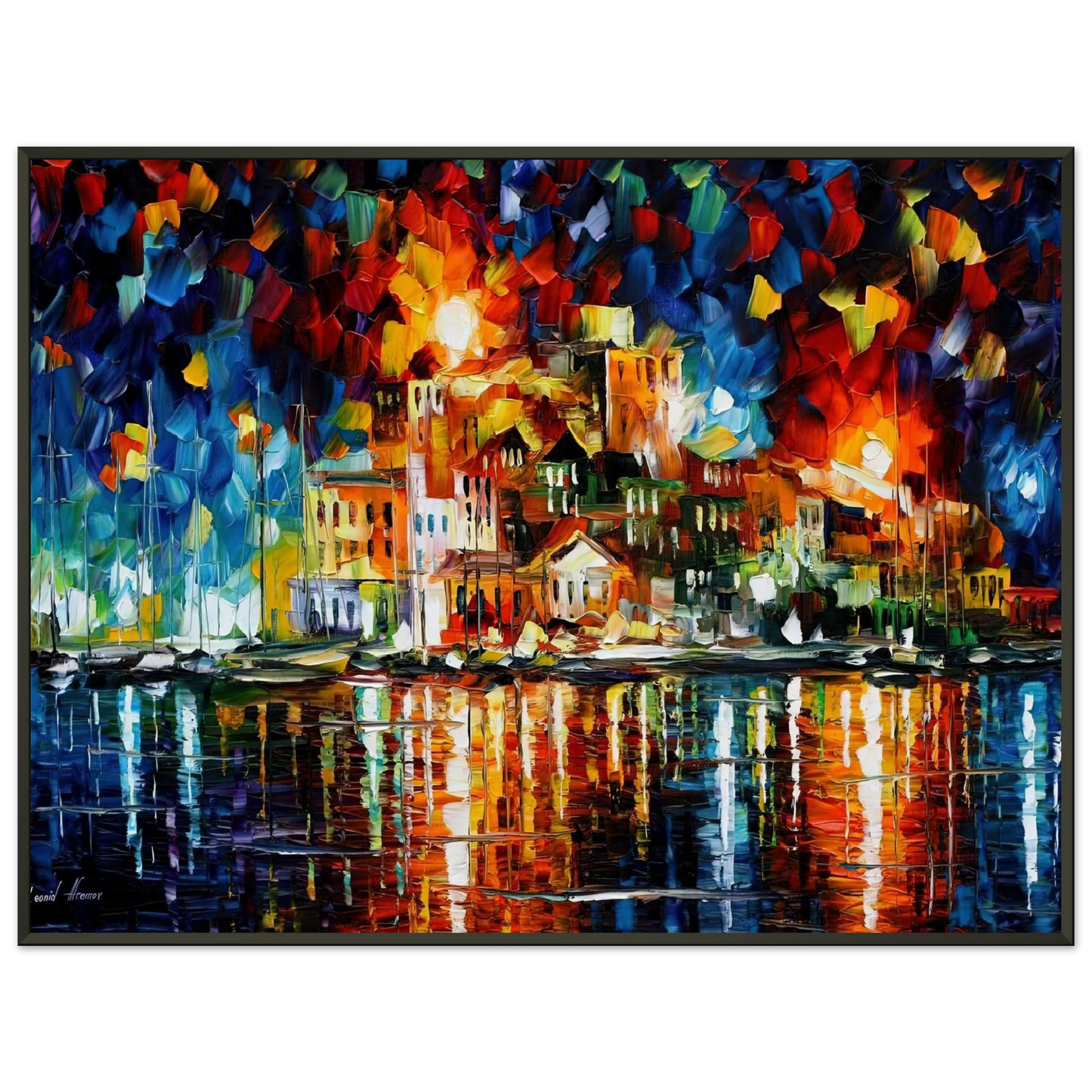 Leonid Afremov  Leonid Afremov Framed Art Print  - Aluminum Frame - 70x100 cm / 28x40 inches