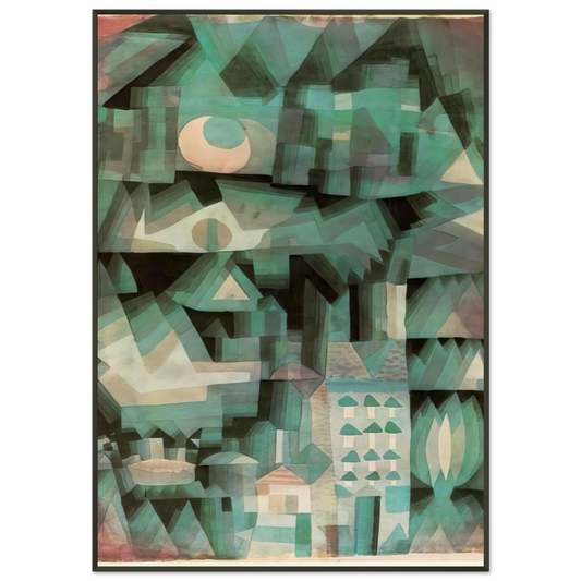Paul Klee  DREAM CITY 1921 Framed Art Print  - Aluminum Frame - 21x29.7 cm / 8x12"