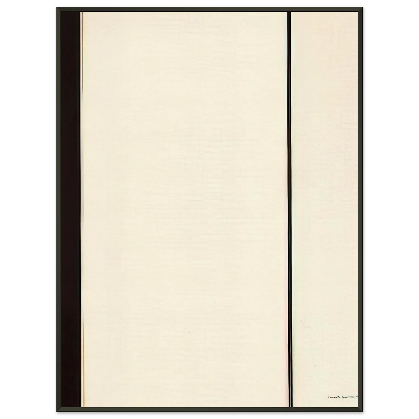 Barnett Newman  The Station of the Cross  Sixth Station Framed Art Print  - Aluminum Frame - 40x50 cm / 16x20 inches