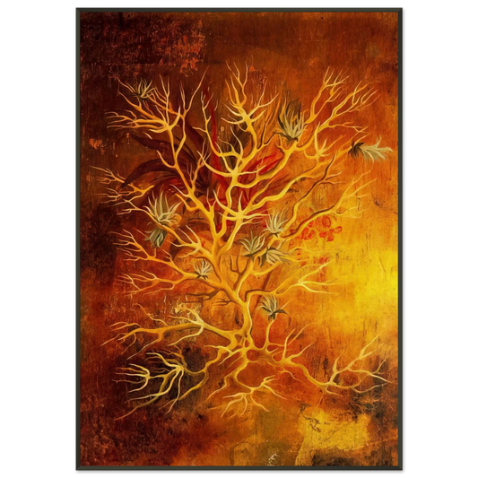 Remedios Varo  PLANT 1960 Framed Art Print  - Aluminum Frame - 21x29.7 cm / 8x12"