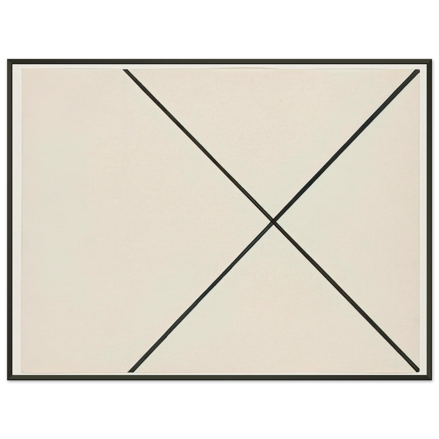Ellsworth Kelly  Diagonal Lines Framed Art Print  - Aluminum Frame - 70x100 cm / 28x40 inches