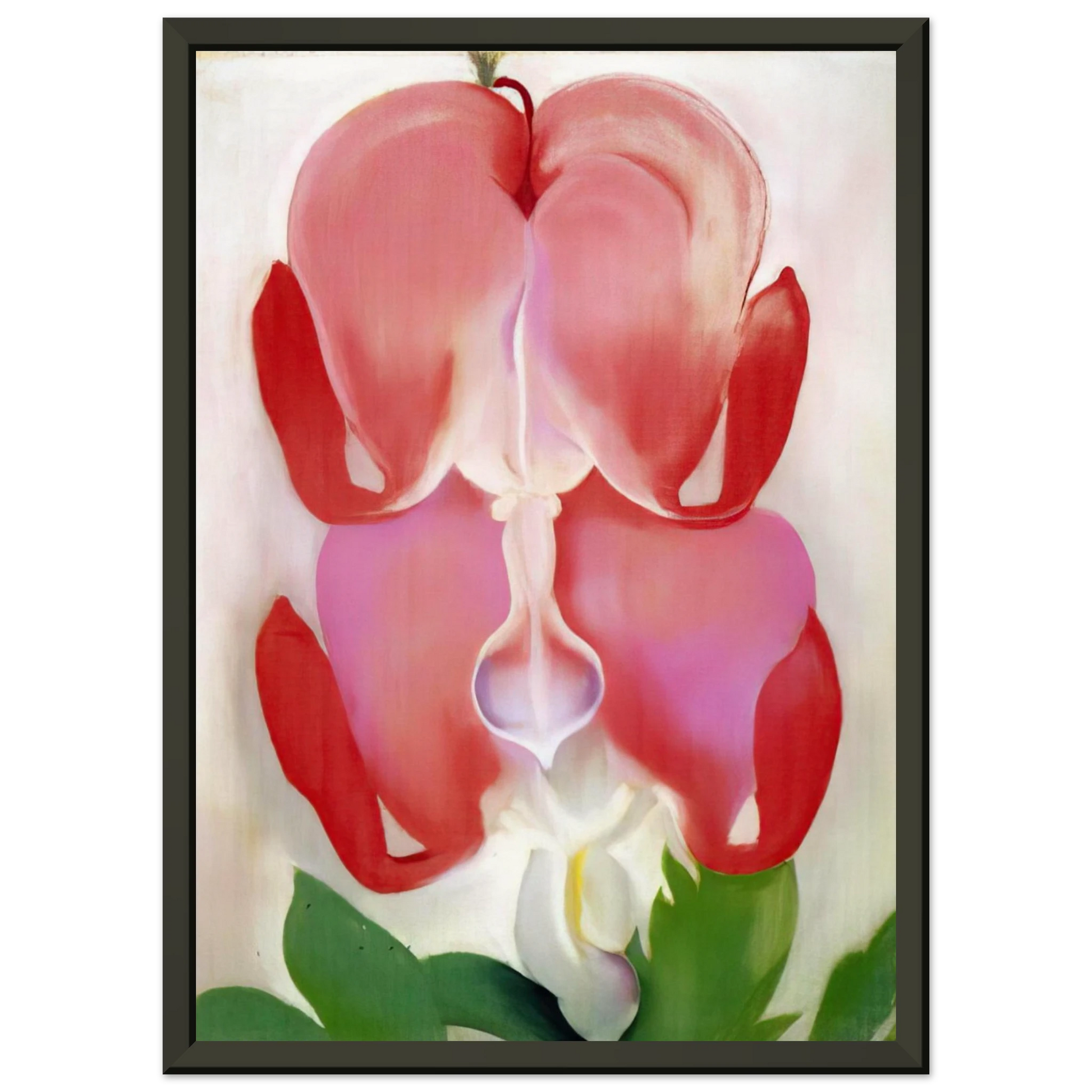 Georgia OKeeffe  Bleeding Heart Framed Art Print  - Aluminum Frame - 70x100 cm / 28x40 inches