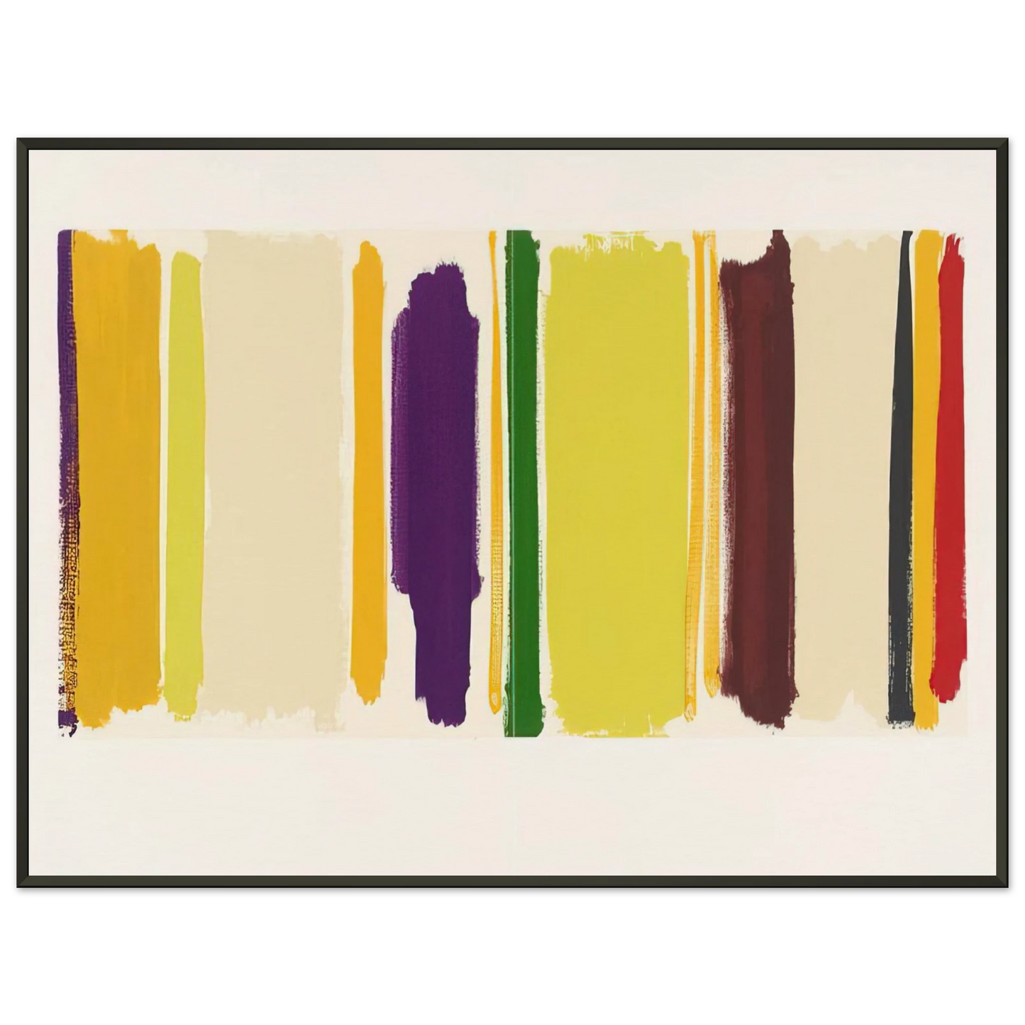 Patrick Heron  Untitled From The Shapes of Colour  1978 Framed Art Print  - Aluminum Frame - 60x80 cm / 24x32 inches