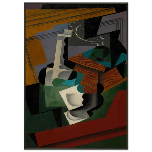 Juan Gris  THE COFFEE MILL 1916 Framed Art Print  - Aluminum Frame - 21x29.7 cm / 8x12"