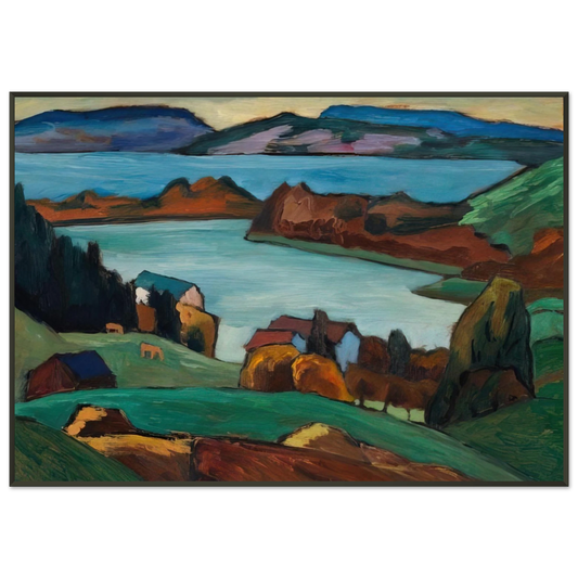 Gabriele Munter  STAFFELSEE 1934 Framed Art Print  - Aluminum Frame - 21x29.7 cm / 8x12"