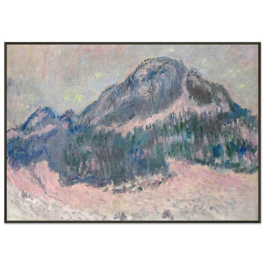 claude monet  Mount Kolsaas Rose Reflection Framed Art Print  - Aluminum Frame - 21x29.7 cm / 8x12"