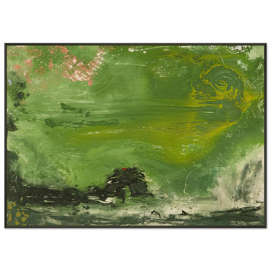 Helen Frankenthaler  Overture 1992 Framed Art Print  - Aluminum Frame - 21x29.7 cm / 8x12"
