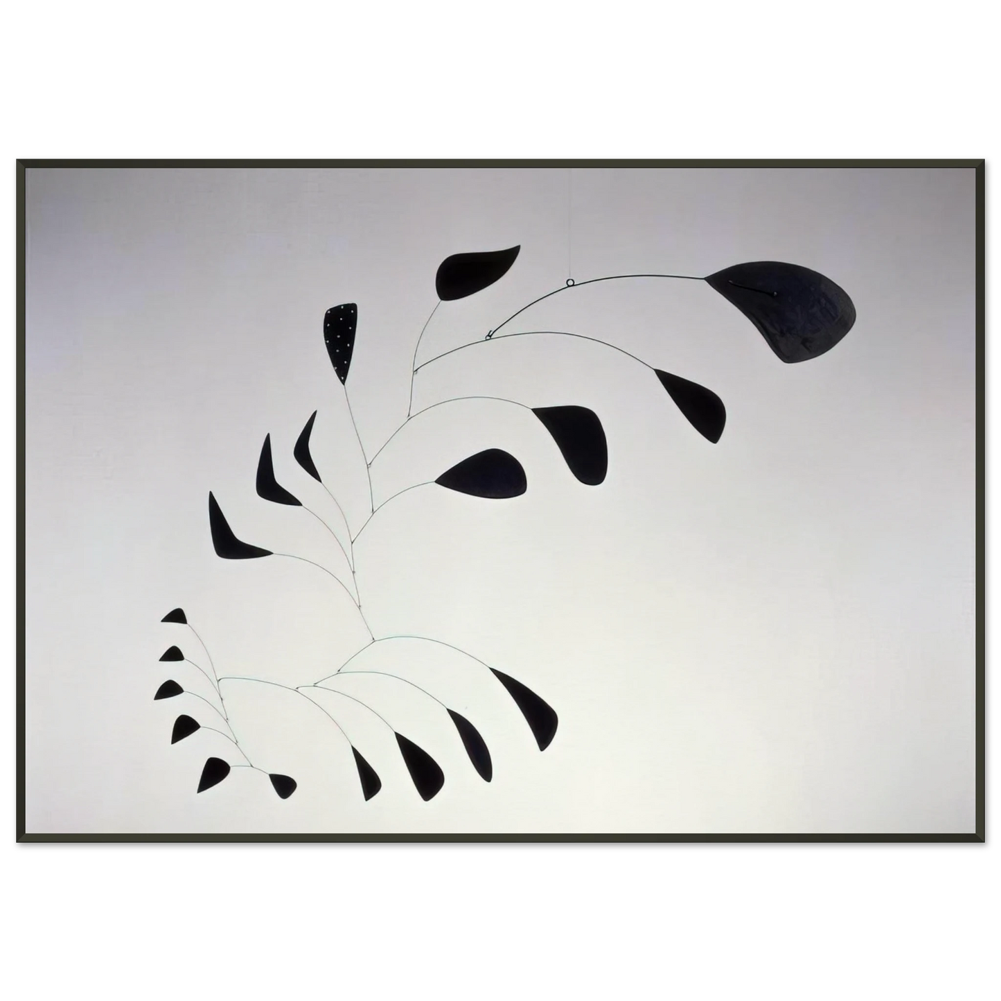 Alexander Calder  VERTICAL FOLIAGE 1941 Framed Art Print  - Aluminum Frame - 21x29.7 cm / 8x12"