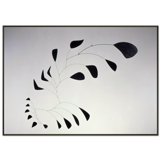 Alexander Calder  VERTICAL FOLIAGE 1941 Framed Art Print  - Aluminum Frame - 21x29.7 cm / 8x12"