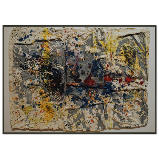 Sam Gilliam  Elegy 2 Framed Art Print  - Aluminum Frame - 21x29.7 cm / 8x12"