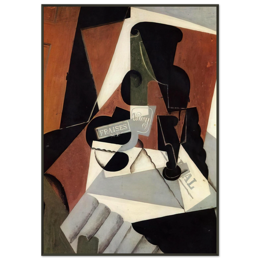 Juan Gris  STRAWBERRY JAM 1917 Framed Art Print  - Aluminum Frame - 21x29.7 cm / 8x12"