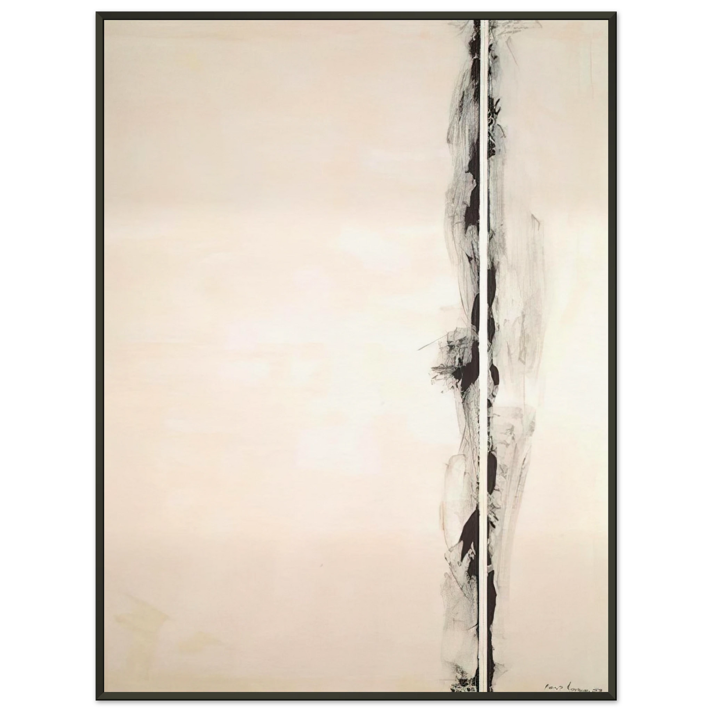 Barnett Newman  The Station of the Cross  First Station Framed Art Print  - Aluminum Frame - 40x50 cm / 16x20 inches