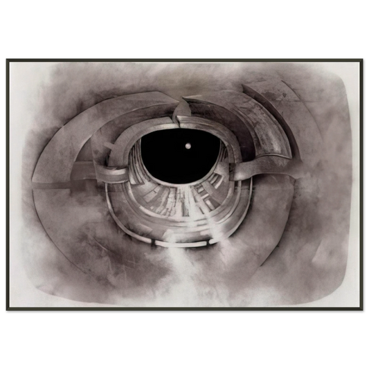 Lee Bontecou  UNTITLED 1962 1 Framed Art Print  - Aluminum Frame - 21x29.7 cm / 8x12"