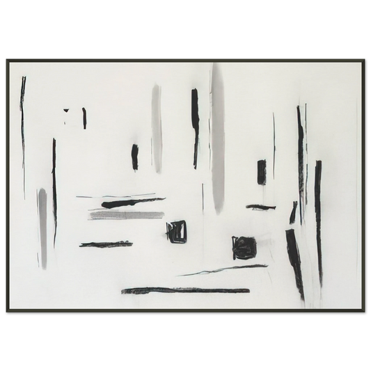 Esteban Vicente  UNTITLED 1977 Framed Art Print  - Aluminum Frame - 21x29.7 cm / 8x12"