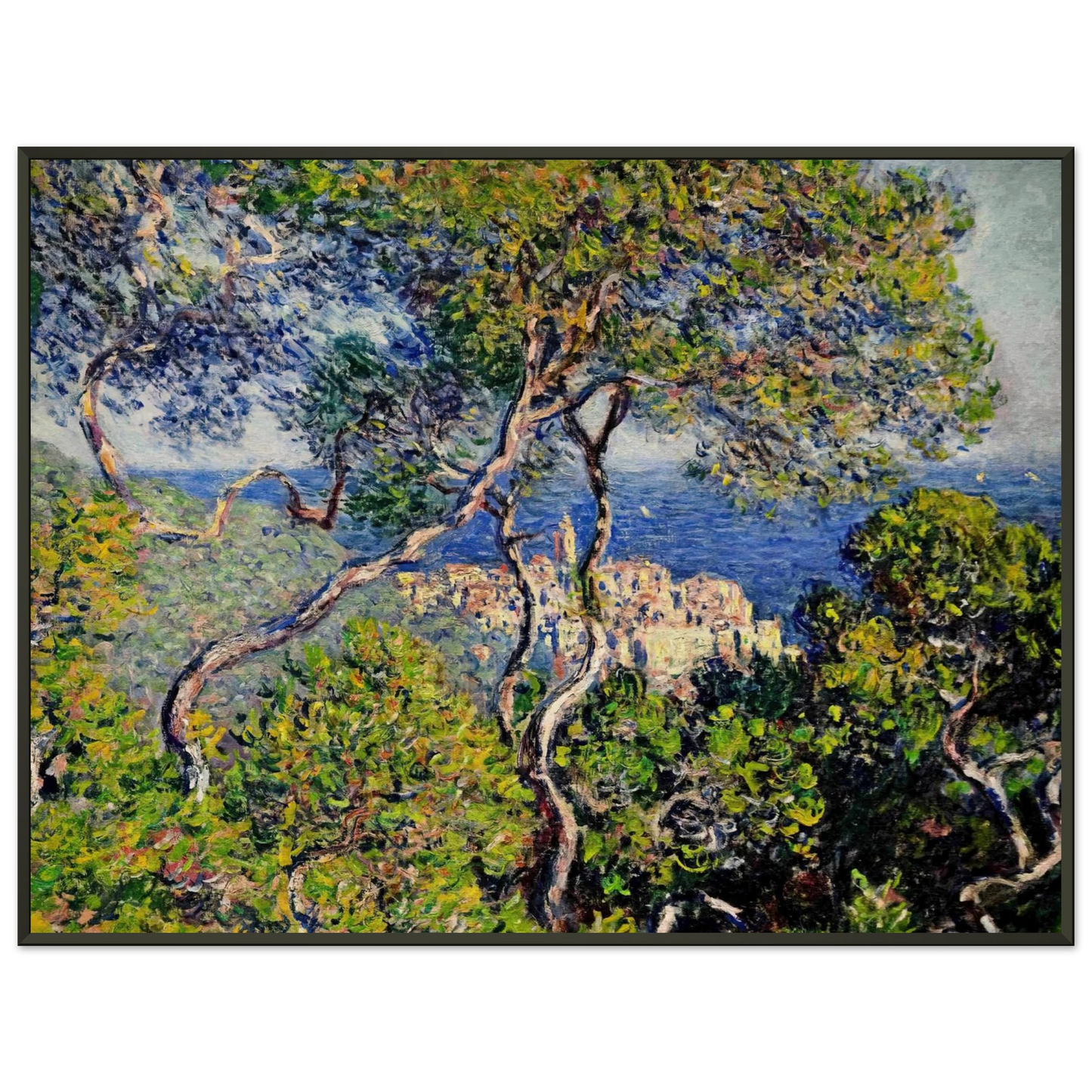claude monet  Bordighera Framed Art Print  - Aluminum Frame - 40x50 cm / 16x20 inches