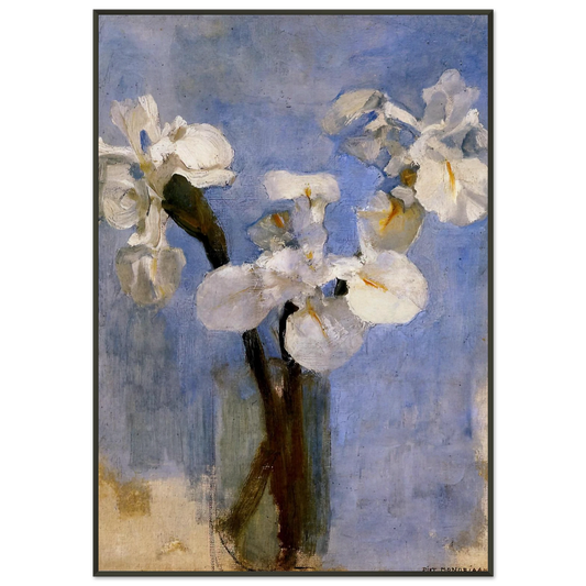 Piet Mondrian  Flowers Sun Framed Art Print  - Aluminum Frame - 21x29.7 cm / 8x12"