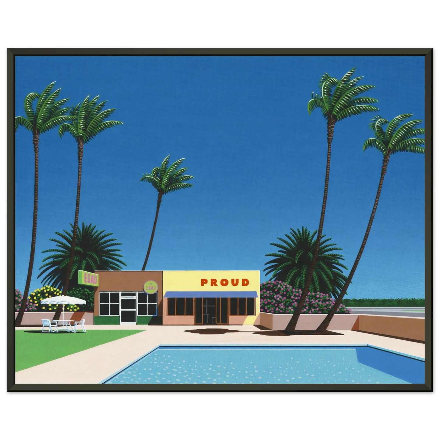 Hiroshi Nagai  Proud Funk Framed Art Print  - Aluminum Frame - 60x80 cm / 24x32 inches