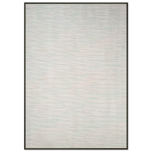 Agnes Martin  Leaves Framed Art Print  - Aluminum Frame - 21x29.7 cm / 8x12"