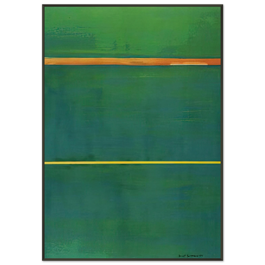 Barnett Newman  Dionysius Framed Art Print  - Aluminum Frame - 21x29.7 cm / 8x12"