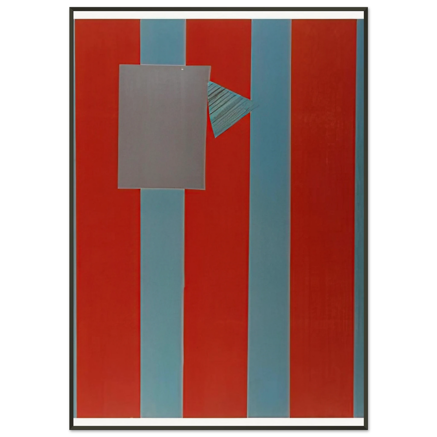 Sam Gilliam  Castle Banner 5 Framed Art Print  - Aluminum Frame - 21x29.7 cm / 8x12"
