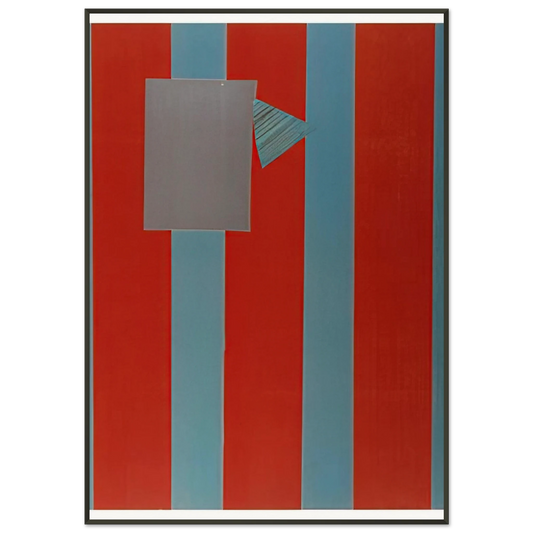 Sam Gilliam  Castle Banner 5 Framed Art Print  - Aluminum Frame - 21x29.7 cm / 8x12"
