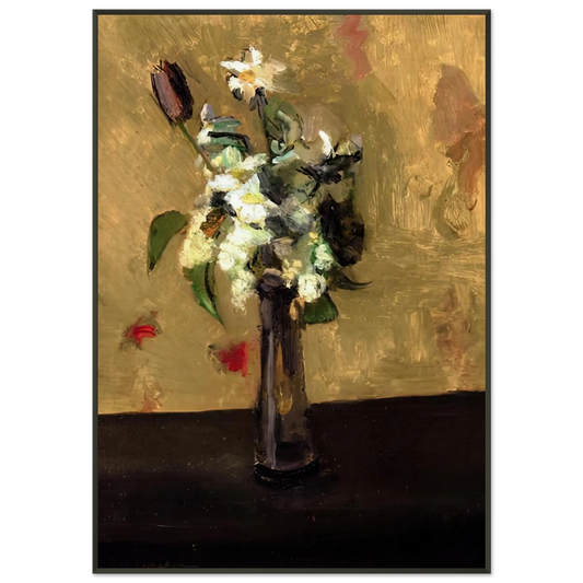 Henri Matisse  BOUQUET OF FLOWERS IN A CRYSTAL VASE 1902 Framed Art Print  - Aluminum Frame - 21x29.7 cm / 8x12"