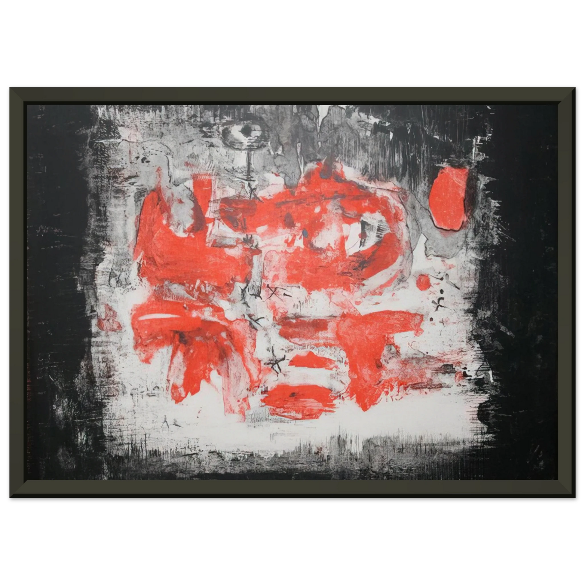 Zao WouKi  UNTITLED 1956 1 Framed Art Print  - Aluminum Frame - 70x100 cm / 28x40 inches
